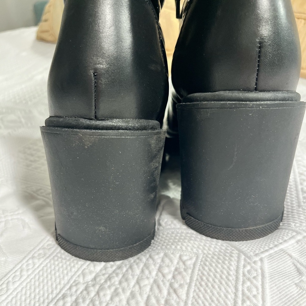 Marc Fisher Limited black combat boots- size 8.5 - Picture 11 of 15
